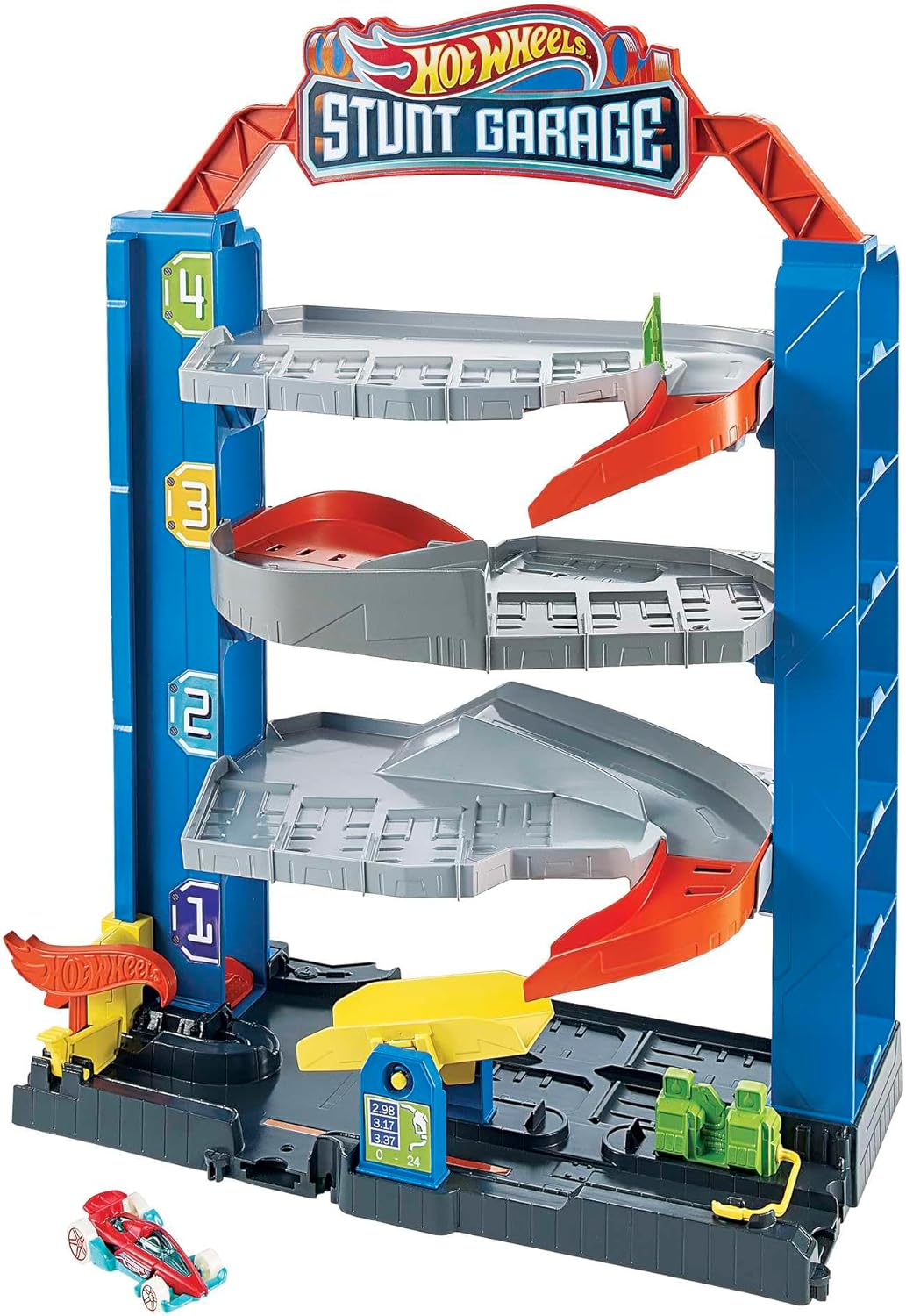 مجموعه بازی Hot Wheels – Stunt Garage شهر هات ویلز